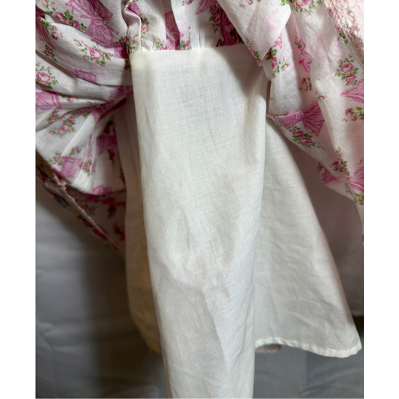 American Girl LoveShackFancy Tiered Floral Dress Sz 5 Bows Garden Party Romance - Picture 6 of 7